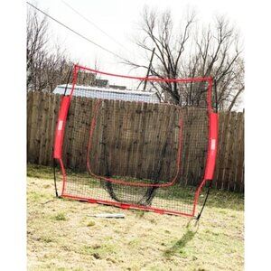 7 x 7 Feet Baseball Backstop Softball Practice Net with Strike Zone Target